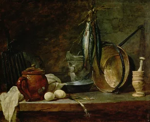 Zátiší: jídelníček pro postní den, 1731